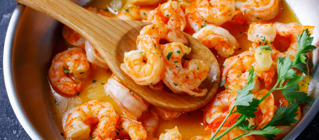 5 minute Spicy Shrimp