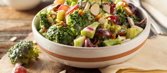 Bacon, Grape, and Broccoli Salad