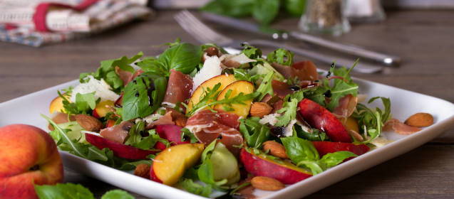 Cucumber and Peach Salad