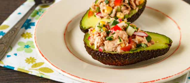Healthy Tuna Salad Stuffed Avocados