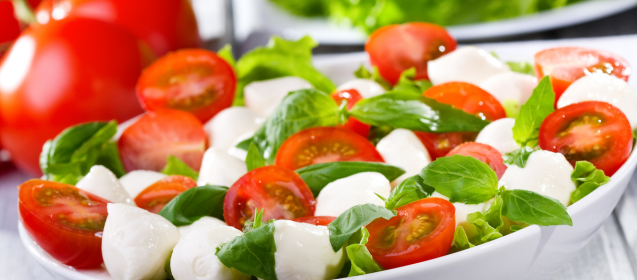 Tomato, Mozzarella & Avocado Salad