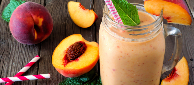 Paleo Peach Coconut Smoothie