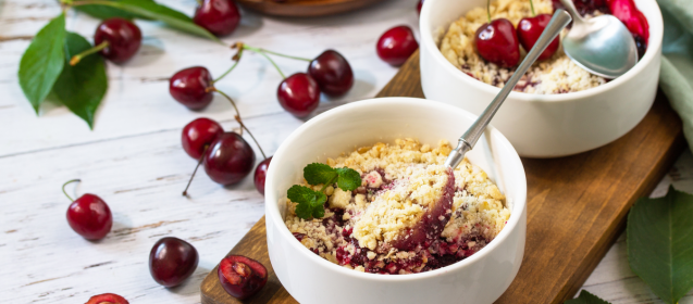 Skillet Cherry Crisp
