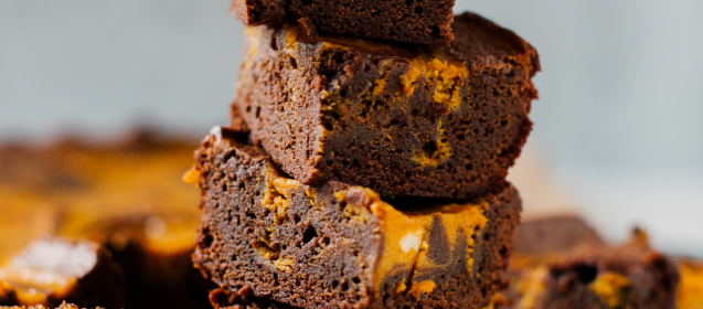 Pumpkin Swirl Brownies