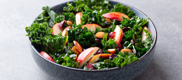 Fall Kale and Apple Super Salad