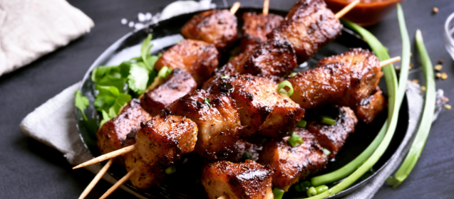 Beef Kabobs with Chimichurri Sauce